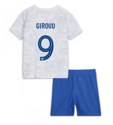 Lacne Dětský Futbalové dres Francúzsko Olivier Giroud #9 MS 2022 Krátky Rukáv - Preč (+ trenírky)